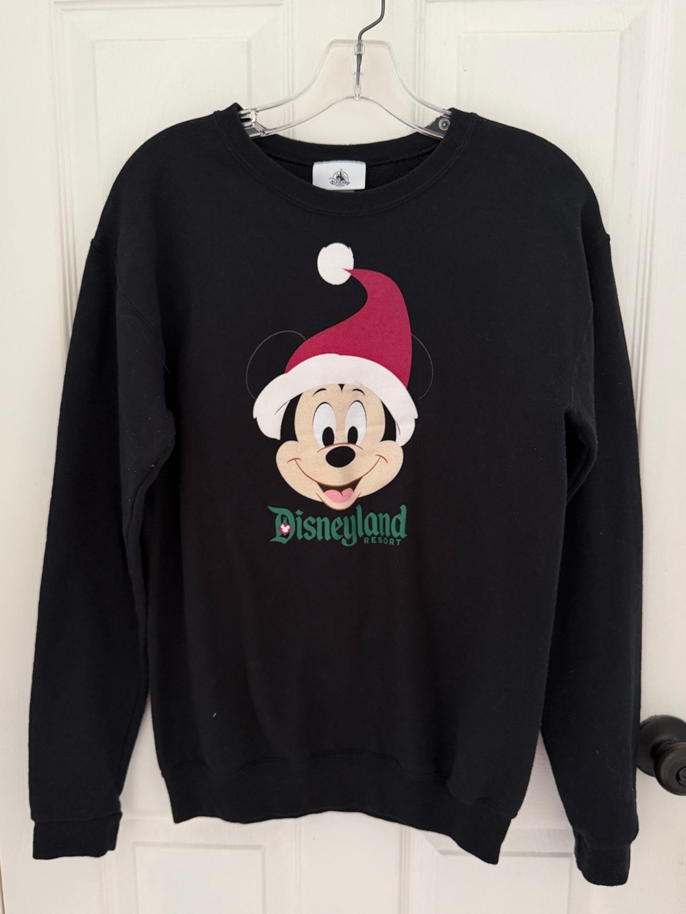 Official Disney Disneyland Resort Black Mickey Holiday Sweatshirt Youth XL